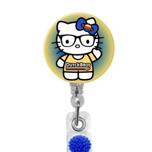 Hello Kitty Dutch Bros Badge Holder